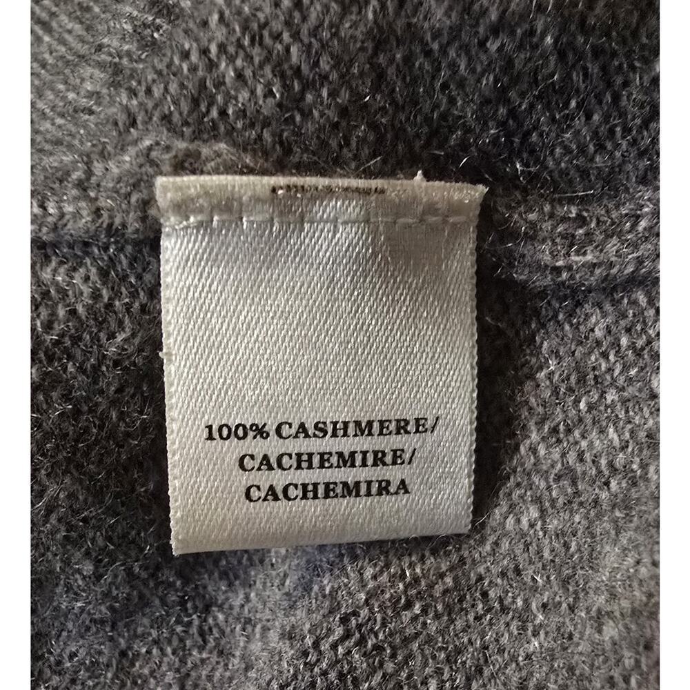 WOMAN'S ANN TAYLOR 100% CASHMERE SWEATER Pullover Gray Heather SIZE S EUC - Picture 6 of 6